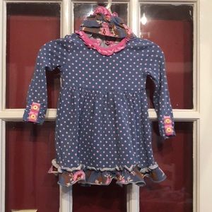 Matilda Jane dress 6-12 months with diaper cover